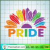 Pride Sunflower SVG, LGBTQ Pride Sunflower SVG, Sunflower Rainbow SVG 2 59 copy 6