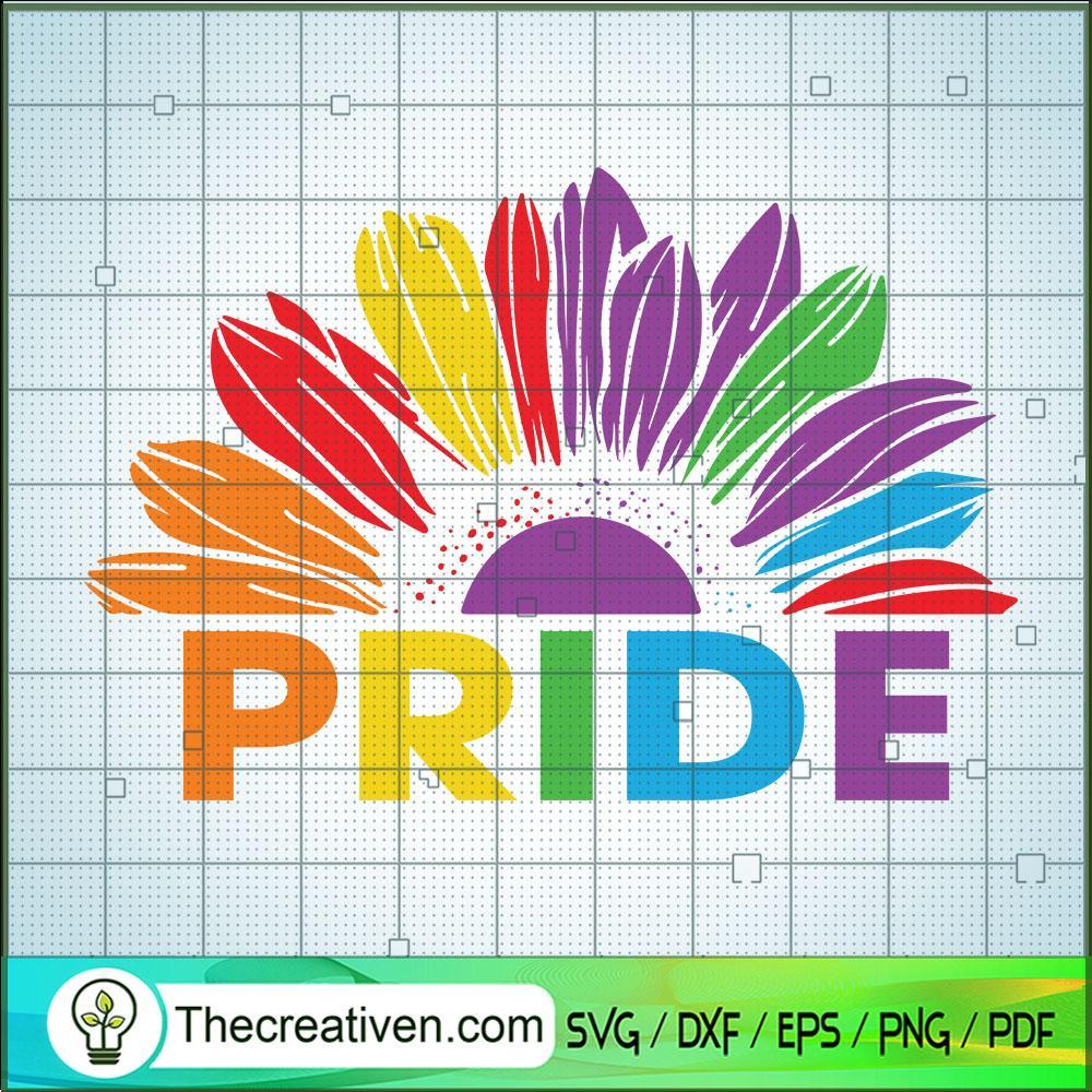 Pride Sunflower SVG, LGBTQ Pride Sunflower SVG, Sunflower Rainbow SVG 1 Pride Sunflower SVG, LGBTQ Pride Sunflower SVG, Sunflower Rainbow SVG