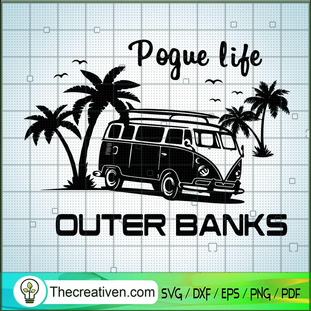 Pogue Life Outer Banks SVG, Camping Day SVG, Van Car SVG 1 Pogue Life Outer Banks SVG, Camping Day SVG, Van Car SVG