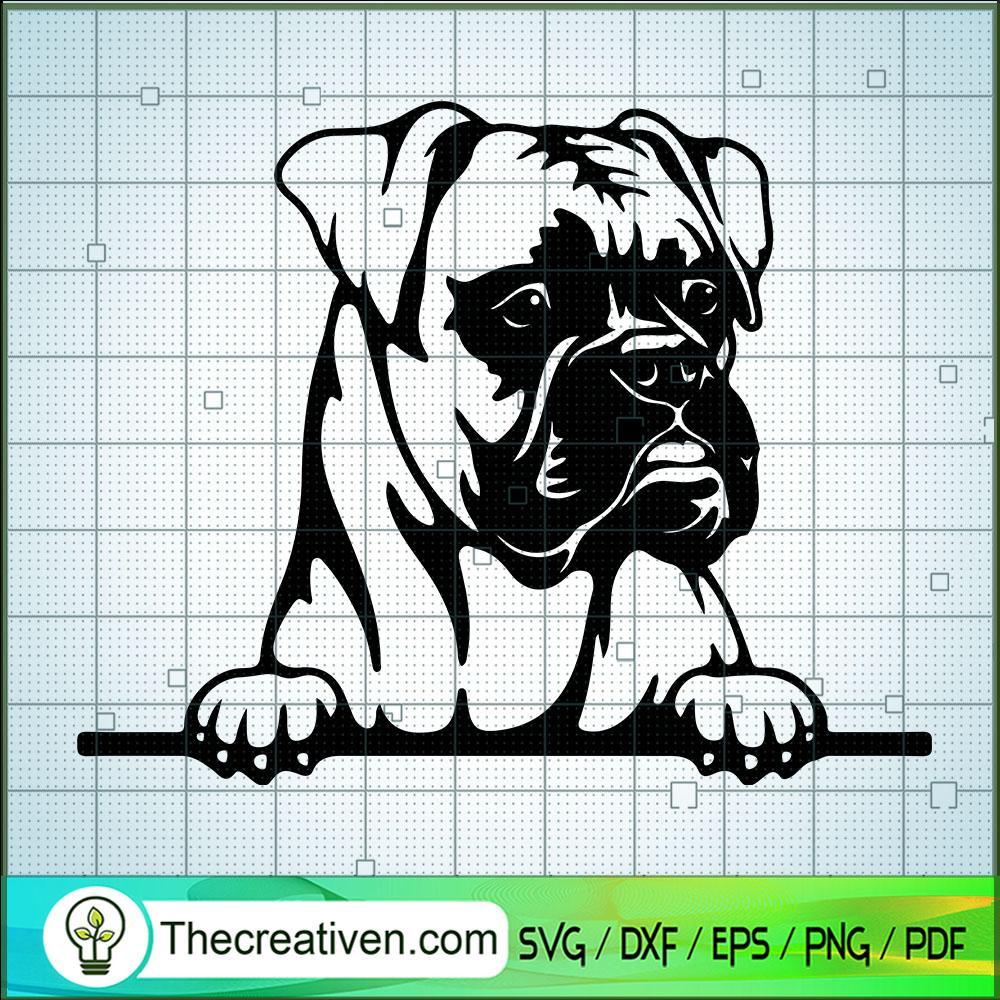Peeking Boxer SVG, Boxer Dog SVG, Pet Lover SVG 1 Peeking Boxer SVG, Boxer Dog SVG, Pet Lover SVG