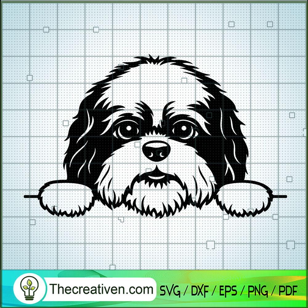 Peeking Shih Tzu SVG, Shih Tzu Dog SVG, Pet Lover SVG 1 Peeking Shih Tzu SVG, Shih Tzu Dog SVG, Pet Lover SVG