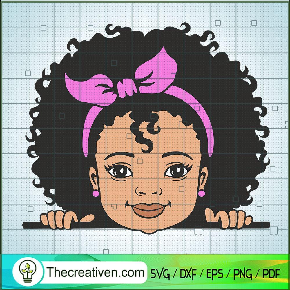 Peekaboo Girl Puff Afro With SVG Cut File for Cricut 1 Peekaboo Girl Puff Afro With SVG Cut File for Cricut