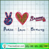 Peace Love Braves SVG, Atlanta Braves SVG, Baseball SVG 2 11 copy 6