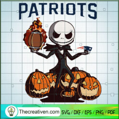 Patriots Jack Skellington SVG Cut File for Cricut & Silhouette