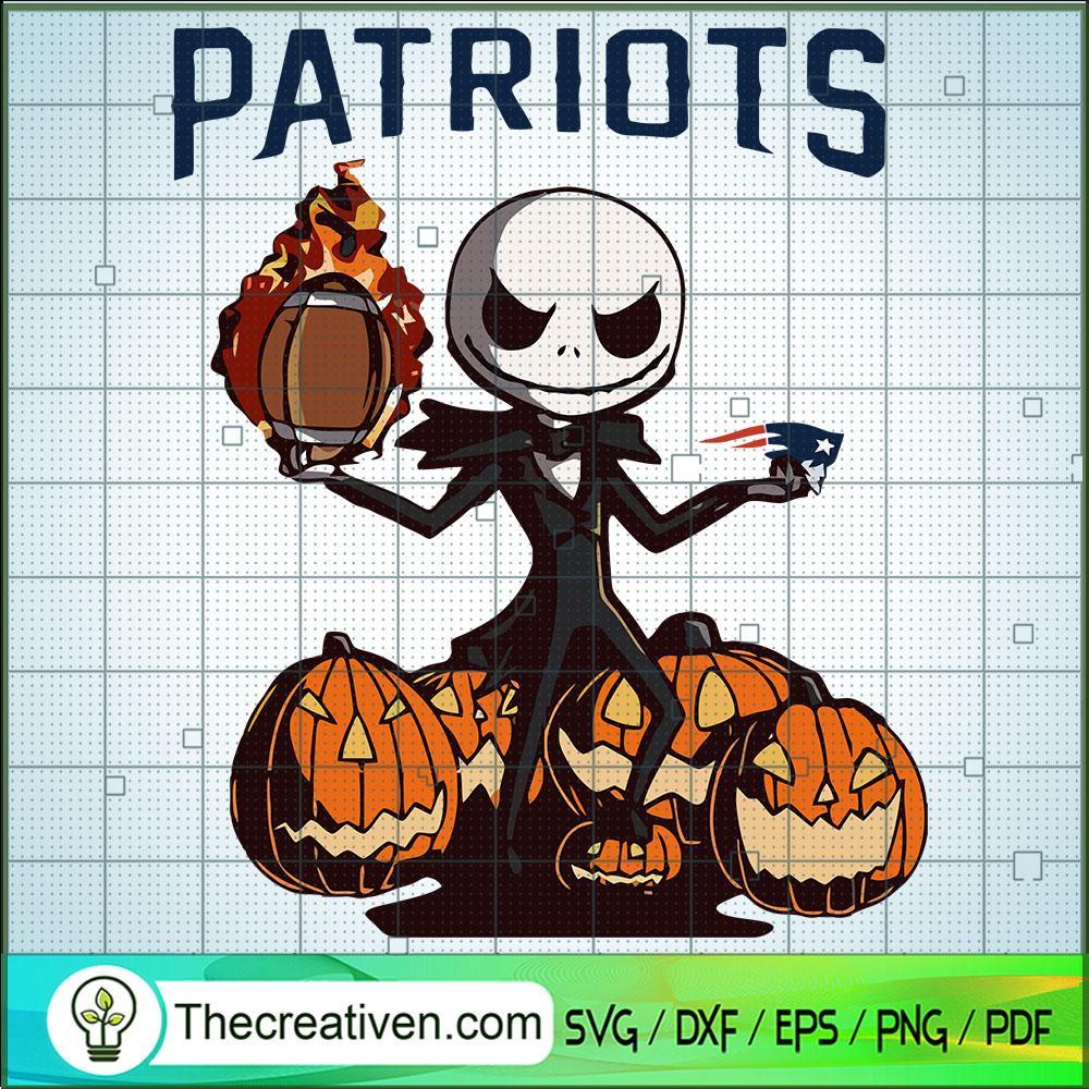 Patriots Jack Skellington SVG Cut File for Cricut & Silhouette 1 Patriots Jack Skellington SVG Cut File for Cricut & Silhouette