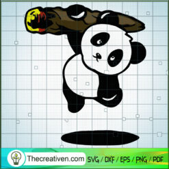 Panda Swing The Tree SVG, Panda SVG, Animals SVG