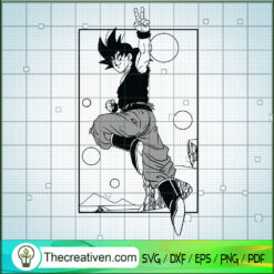 Hi I Am Goku SVG, Goku SVG, Dragon Ball Z SVG