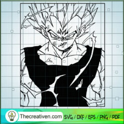 Super Saiyan Goku SVG, Dragon Ball Z SVG, Songoku SVG