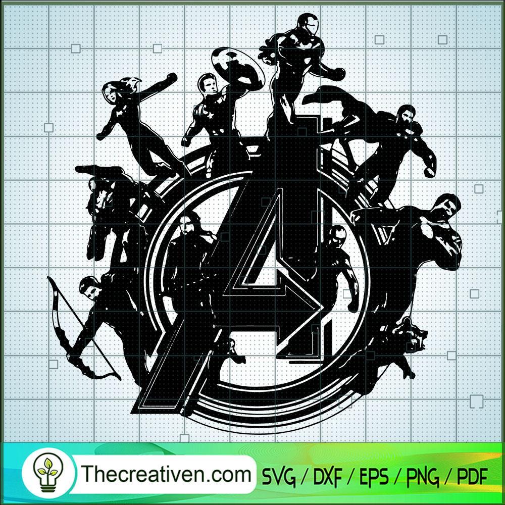 Avengers Characters Logo SVG, Avengers Characters SVG, Marvel SVG 1 Avengers Characters Logo SVG, Avengers Characters SVG, Marvel SVG