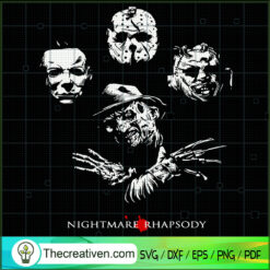 Nightmare Rhapsody SVG, Horror Characters SVG, Halloween SVG