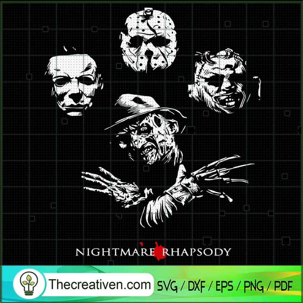 Nightmare Rhapsody SVG, Horror Characters SVG, Halloween SVG 1 Nightmare Rhapsody SVG, Horror Characters SVG, Halloween SVG