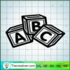 ABC Block SVG, Alphabet SVG, Game SVG