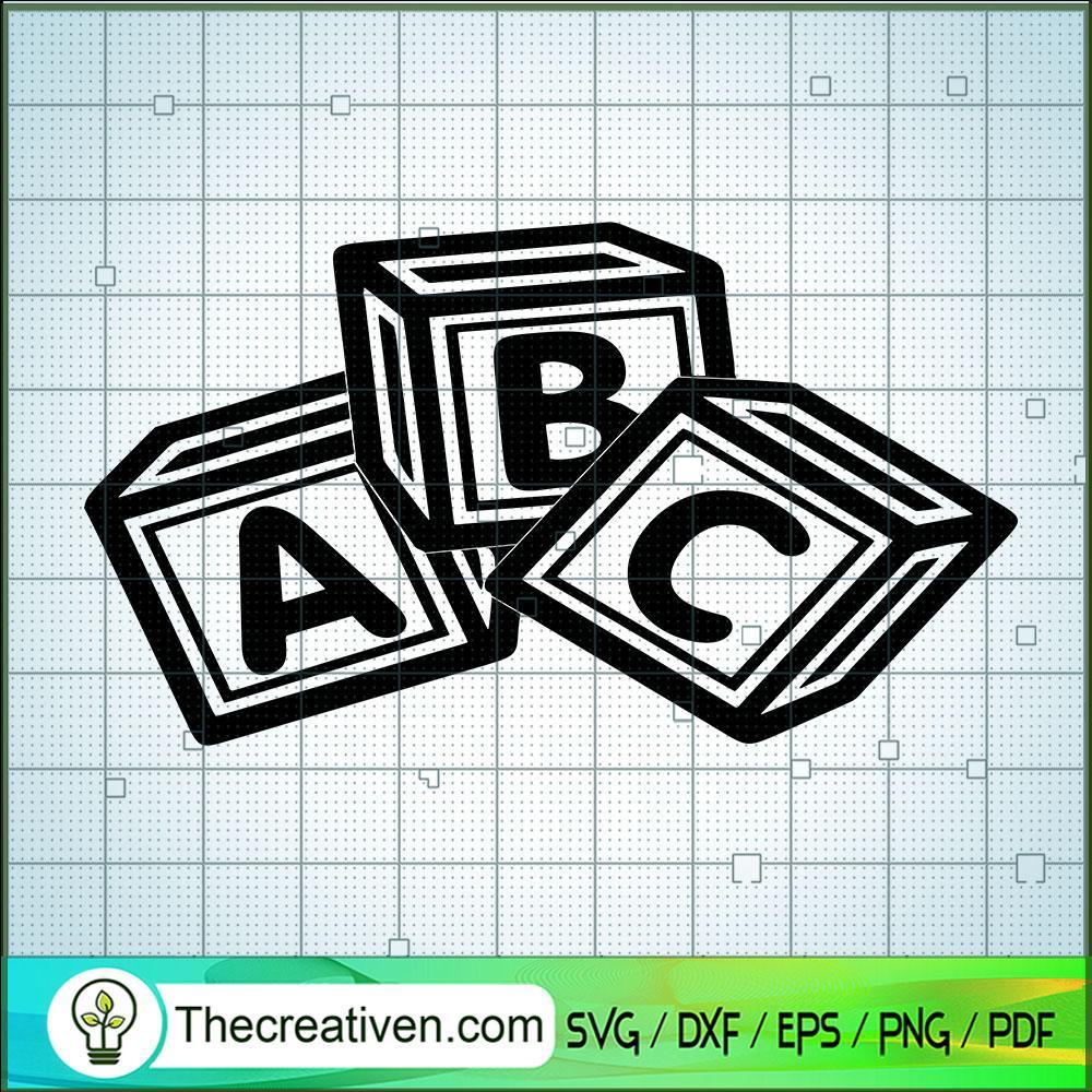 ABC Block SVG, Alphabet SVG, Game SVG 1 ABC Block SVG, Alphabet SVG, Game SVG