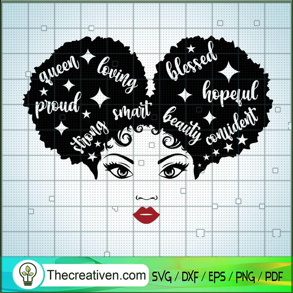 Afro Puff Queen Star SVG, Afro Puff Girl SVG, Black People SVG 1 Afro Puff Queen Star SVG, Afro Puff Girl SVG, Black People SVG