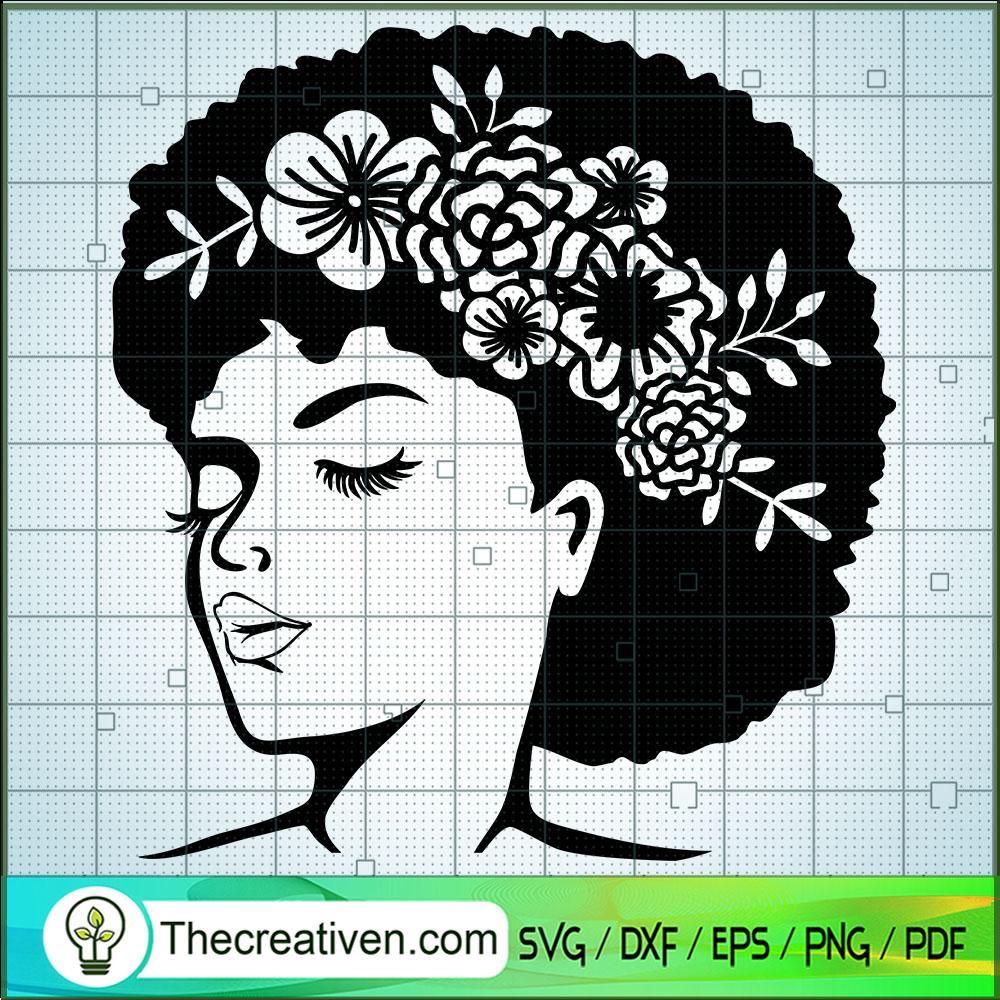 Woman Birthday SVG, Beautiful Hair SVG, Afro Woman SVG 1 Woman Birthday SVG, Beautiful Hair SVG, Afro Woman SVG