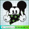 Mickey Cannabis SVG, Disney Mickey SVG, Mickey Middle Finger SVG 2 58 copy 7