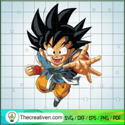 Goku SVG, Goku Strike Out SVG, Dragon Ball Z SVG