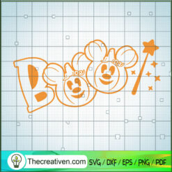 Boo Mickey Mouse SVG, Disney Mickey Mouse SVG, Halloween SVG