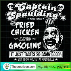 Captain Spaulding SVG, Fried Chicken SVG, Halloween SVG