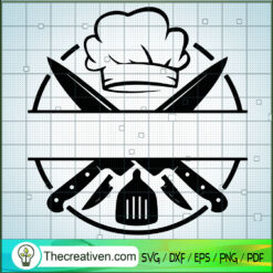 Chef Logo SVG, Chef Hat SVG, Chef Knife SVG