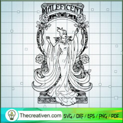 Maleficent Witch SVG, Disney Witch SVG, Halloween SVG