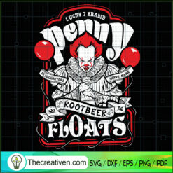 Penny Floats SVG, Pennywise SVG, Halloween SVG