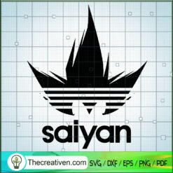Saiyan Hair Adidas SVG, Adidas Brand SVG, Dragon Ball Goku SVG