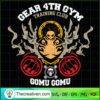 Gear 4th Gym Training Club SVG, Gomu Gomu SVG, One Piece SVG