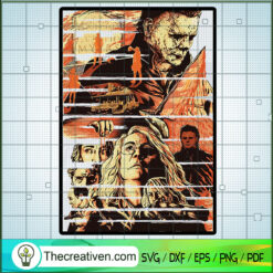 Michael Myers Poster SVG, Horror Movie SVG, Halloween Horror SVG