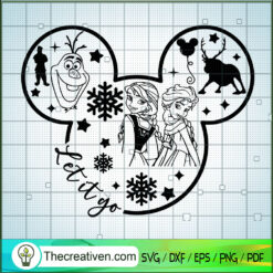 Let It Go Mickey SVG, Disney Frozen SVG, Mickey Disney SVG