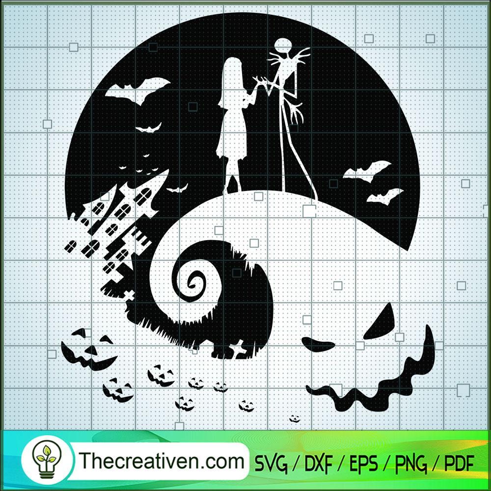 Jack Skellington Meet Sally SVG Cut File for Cricut & Silhouette 1 Jack Skellington Meet Sally SVG Cut File for Cricut & Silhouette