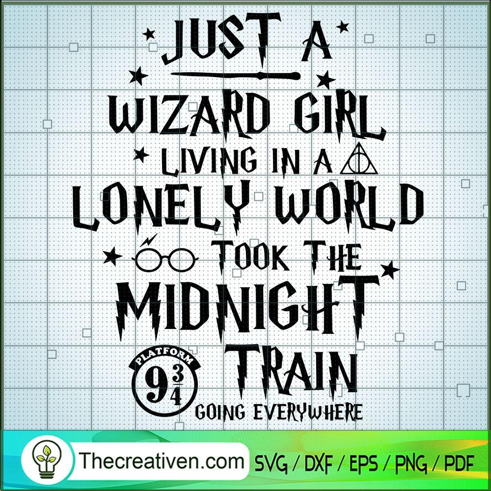 Just a Wizard Girl Living In SVG Cut File for Cricut 1 Just a Wizard Girl Living In SVG Cut File for Cricut
