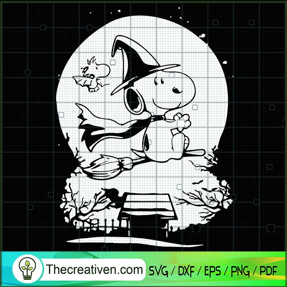 Snoopy Witch SVG, Snoopy Halloween SVG, Snoopy Riding a Broomstick SVG 1 Snoopy Witch SVG, Snoopy Halloween SVG, Snoopy Riding a Broomstick SVG