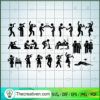 Bundle Of Party Postures SVG, Activities Bundle SVG, Party Time SVG