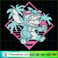 Stitch Summer Holiday SVG, Summer Time SVG, Stitch SVG