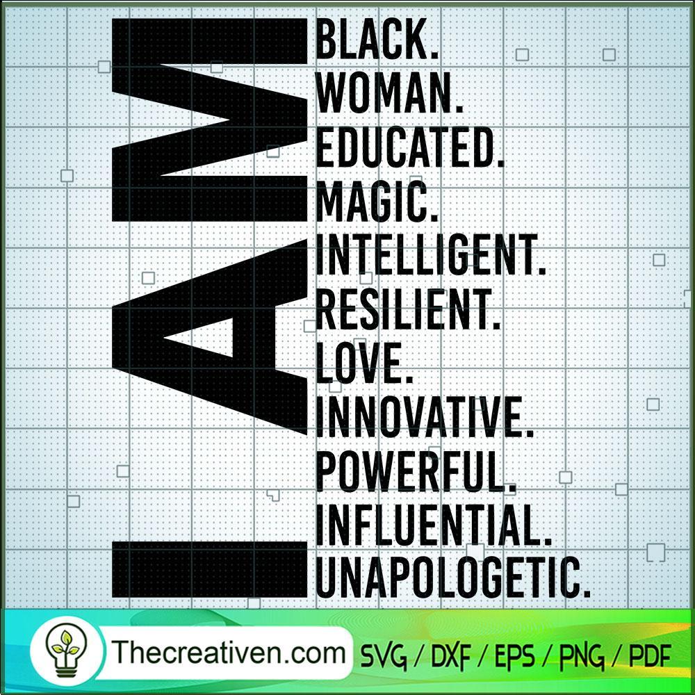 I Am Black Woman SVG, Magic Girl SVG, Black Girls SVG 1 I Am Black Woman SVG, Magic Girl SVG, Black Girls SVG