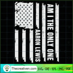 Am I The Only One Aaron Lewis SVG, Aaron Lewis SVG, USA Flag SVG