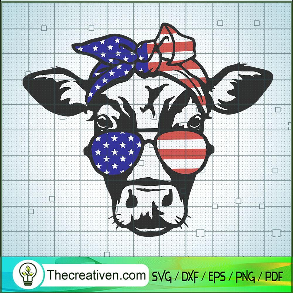 Heifer 4th of July SVG, Heifer SVG, USA Flag SVG 1 Heifer 4th of July SVG, Heifer SVG, USA Flag SVG