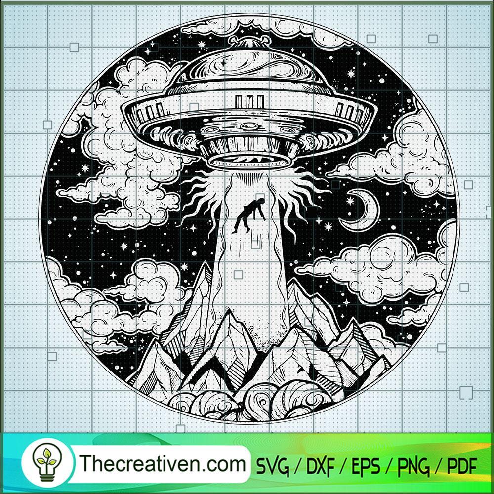 UFO At Night SVG, UFO SVG, Galaxy SVG 1 UFO At Night SVG, UFO SVG, Galaxy SVG