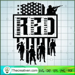 RED Army SVG Cut File for Cricut & Silhouette