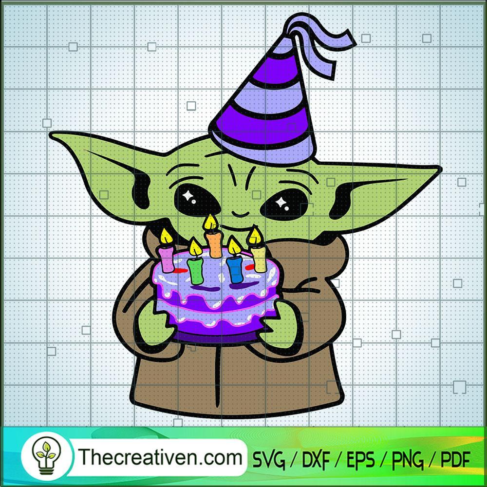Baby Yoda Birthday SVG, Baby Yoda SVG, Happy Birthday SVG 1 Baby Yoda Birthday SVG, Baby Yoda SVG, Happy Birthday SVG