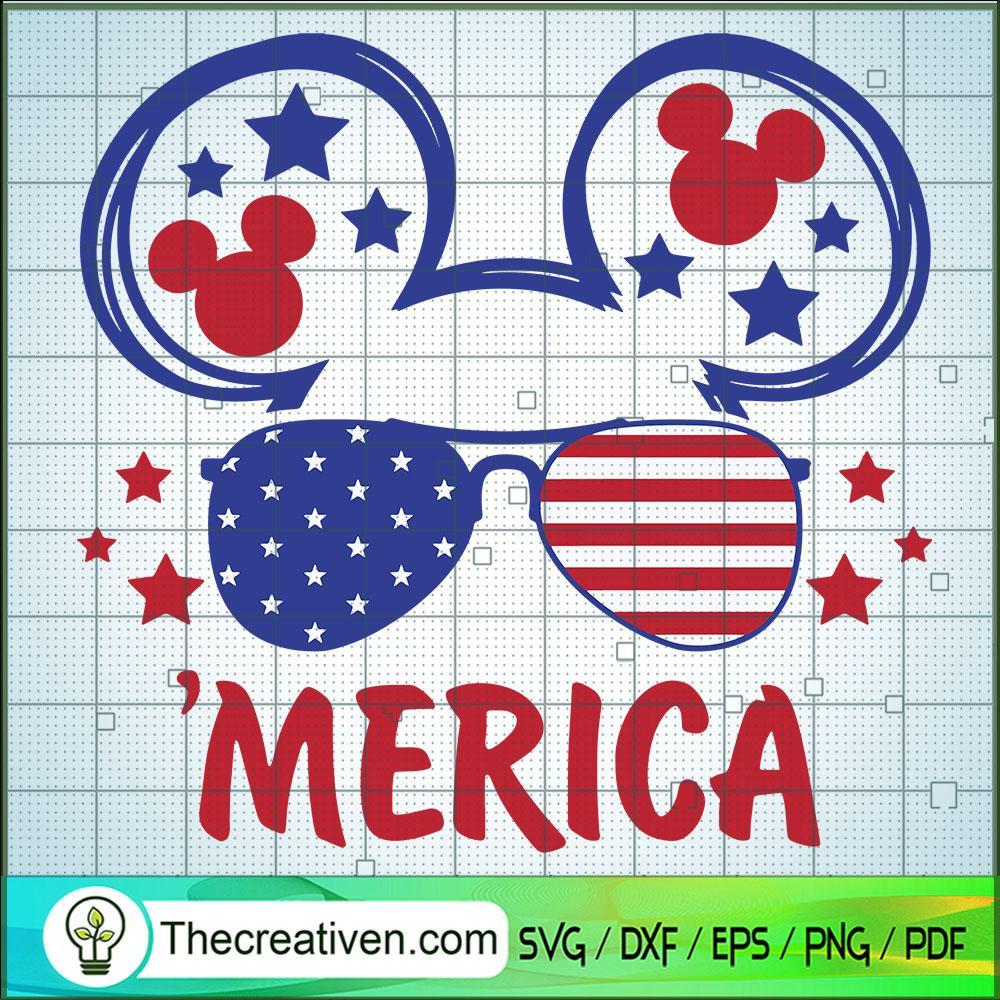 Mickey Merica SVG, 4th of July SVG, USA Flag SVG 1 Mickey Merica SVG, 4th of July SVG, USA Flag SVG