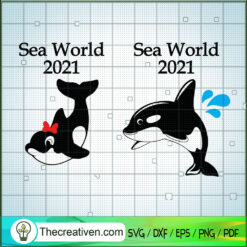 Sea World 2021 SVG, Dolphin SVG, Dolphin Mickey And Minnie SVG