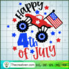 Happy 4th of July Truck SVG, 4th of July SVG, Patriot Day SVG 3 1364 copy