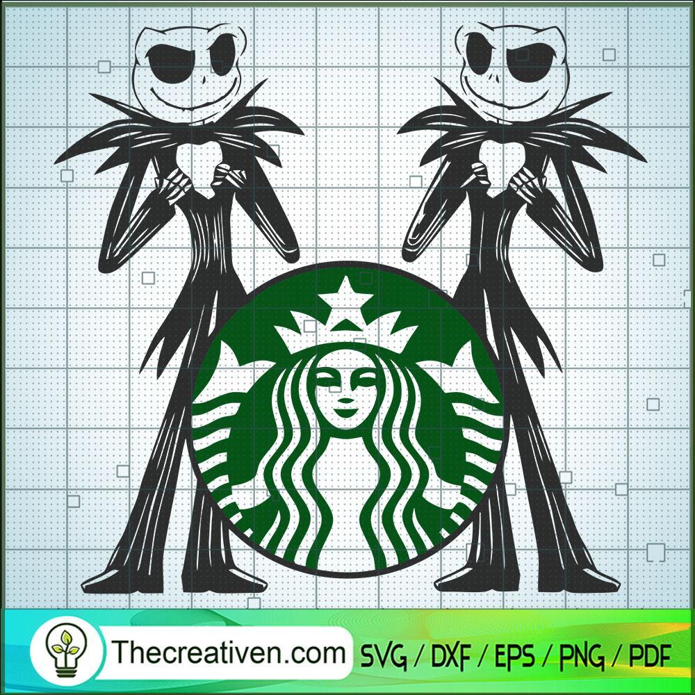 Jack Skellington Starbucks C SVG Cut File for Cricut 1 Jack Skellington Starbucks C SVG Cut File for Cricut