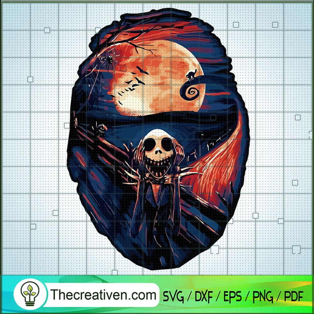 Jack Skellington Scream SVG Cut File for Cricut & Silhouette 1 Jack Skellington Scream SVG Cut File for Cricut & Silhouette
