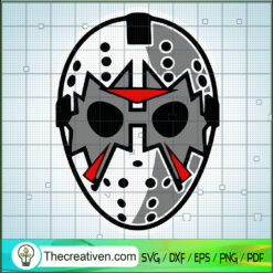 Jason Voorhees Mask SVG Cut File for Cricut & Silhouet Design 53226