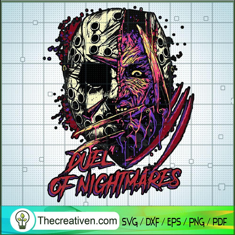 Duel Of Nightmares SVG, Horror Characters SVG, Halloween SVG 1 154 copy 3