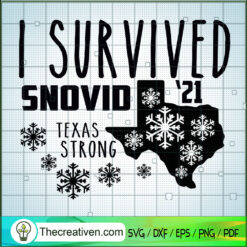 I Survived Snovid 21 SVG, Winter 2021 SVG, Texas Strong SVG