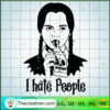 I Hate People SVG, Wednesday Addams SVG, Halloween Girl SVG